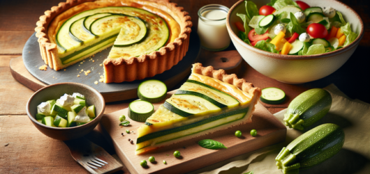 Torta de Abobrinha com Queijo Vegano: Delícia Saudável e Saborosa