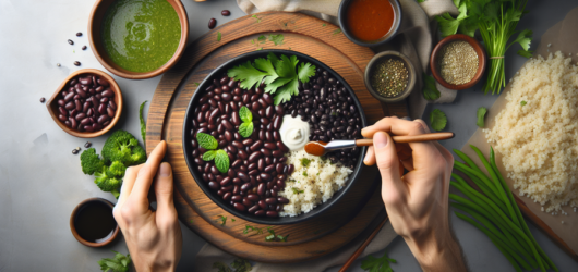 Feijão Preto com Arroz e Quinoa: Uma Refeição Completa e Nutritiva