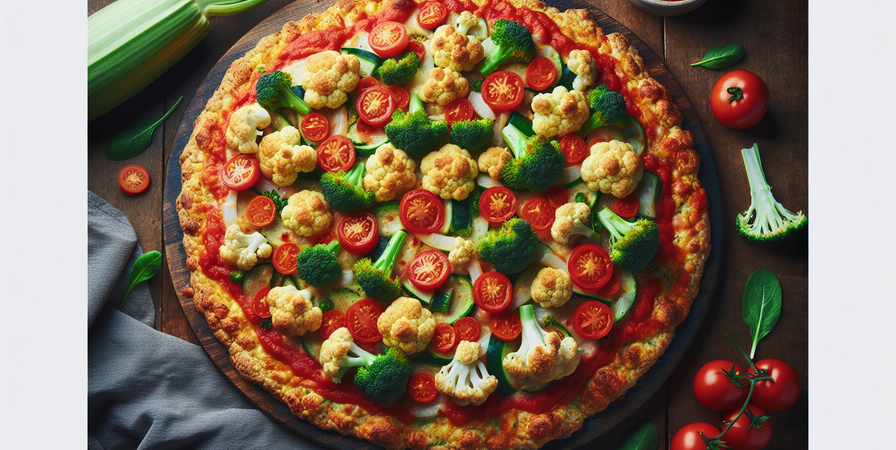 Pizza Vegana de Couve-Flor: Uma Delícia Crocante e Saudável