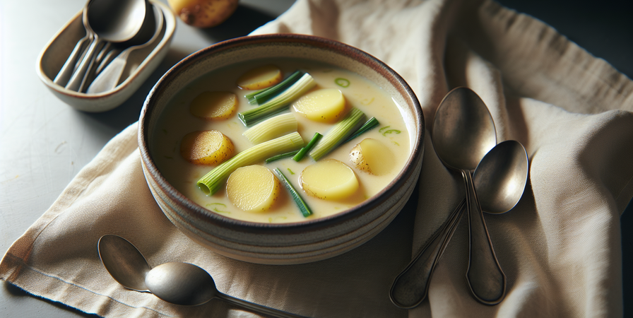 Sopa de Batata e Alho-Poró: Conforto em Cada Colherada