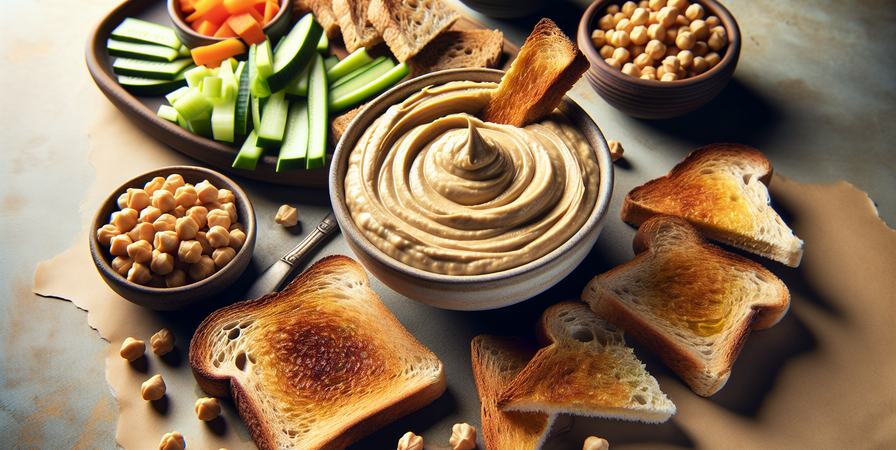 Pasta de Grão de Bico com Tahini: Sabor e Saúde em Cada Colher