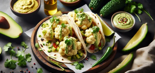 Tacos de Couve-Flor com Guacamole: Uma Explosão de Sabores