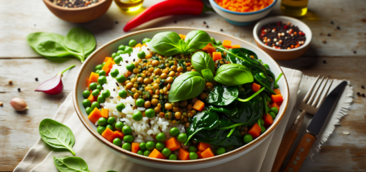 Arroz de Lentilha e Espinafre: Uma Refeição Nutritiva e Deliciosa